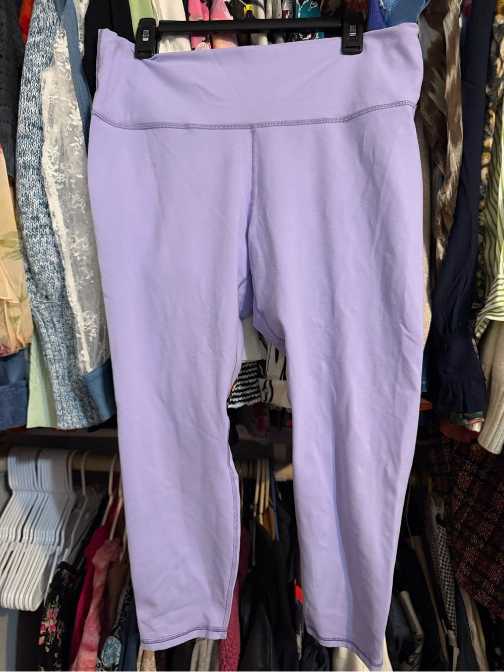 Fabletics Lavender Capri Leggings 2x